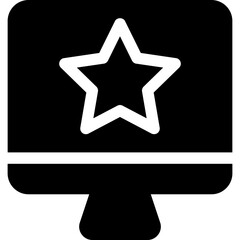 computer with favorite icon