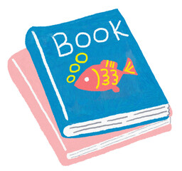かわいい2冊の絵本のイラスト
