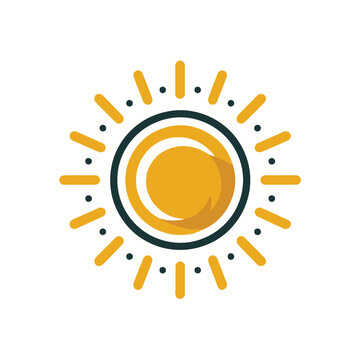 recommend clip art: yellow sun icon vector