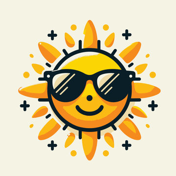 recommend clip art: yellow sun icon vector