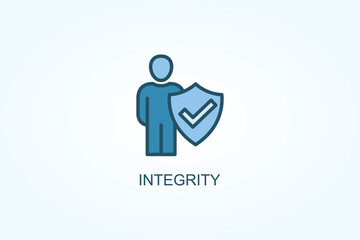 Integrity vector  or logo sign symbol illustration
