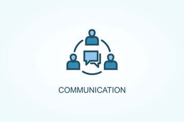 Communication vector  or logo sign symbol illustration