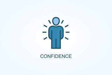 Confidence vector  or logo sign symbol illustration