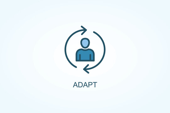 Adapt vector  or logo sign symbol illustration