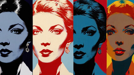Retro woman image, business woman