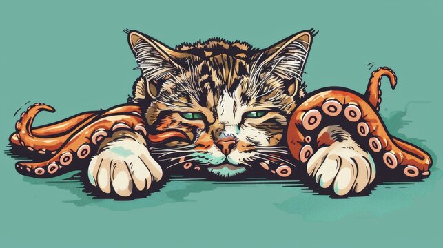 Octocat hybrid with the ability to bend reality in mysterious ways.