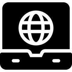 laptop with connection icon