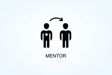 Mentor Vector  Or Logo Sign Symbol Illustration