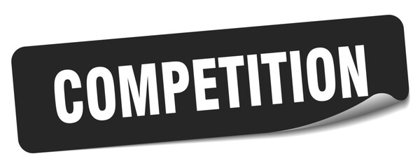 competition sticker. competition label