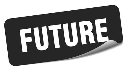 Obraz premium future sticker. future label