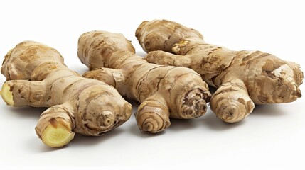 Fototapeta premium Gingers are aromatic edible rhizomes. They are used in many different cuisines.