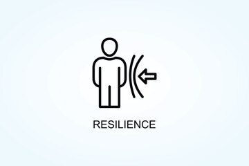 Resilience Vector  Or Logo Sign Symbol Illustration