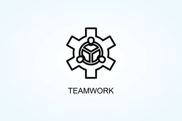 Teamwork Vector  Or Logo Sign Symbol Illustration
