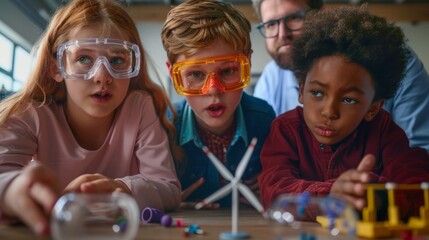 Children Engaging in Science Class