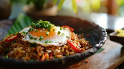 Delicious Nasi Goreng for Food Poster Generative AI