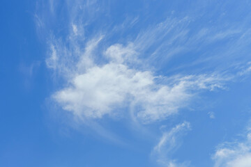 青空と爽やかな春の雲