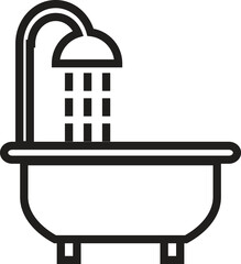 bathup vector icon line template