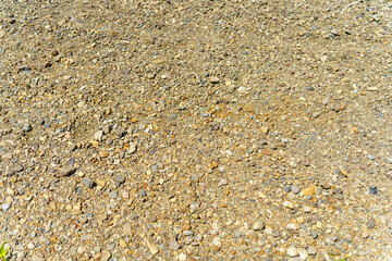 乾いた河原の砂利