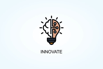 Innovate Vector  Or Logo Sign Symbol Illustration