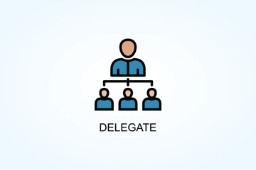 Delegate Vector  Or Logo Sign Symbol Illustration