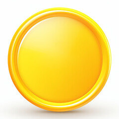 Bright yellow Safety First vector icon, isolated design, Ai Generated