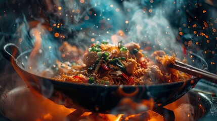 Delicious Yakgwa Close-up for Food Poster Generative AI