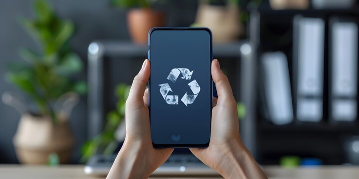 Eco friendly mobile app connects users to local recycling resources and buy back centers for a sustainable lifestyle