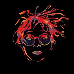 A beautiful vibrant abstract illustration for graphic design