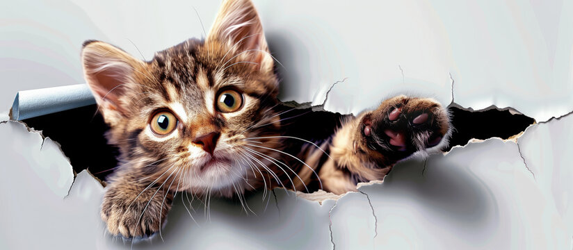 Kitten Ripping Wallpaper