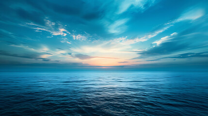 Fototapeta na wymiar Blue Serenity: A Journey Through Calmness and Reflection
