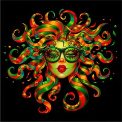 A beautiful vibrant abstract illustration for graphic design