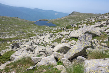 Landscape of Rila Mountain near Kalin peak, Bulgaria