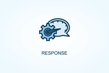 Response vector  or logo sign symbol illustration