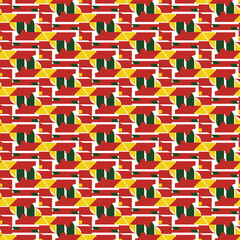 GEOMETRIC PATTERN BACKGROUND THEMED BLACK LIVES MATTER
