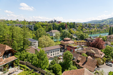 Fototapeta premium Panorama sur la ville de Bern