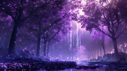 Enigmatic Purple Realms