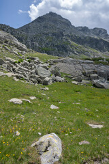 Landscape of Rila Mountain near Kalin peak, Bulgaria