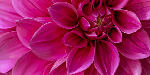 Vibrant Close Up of Pink Dahlia Flower Petals in Full Bloom