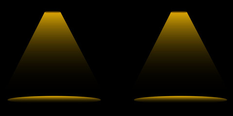 Vector abstract stage spotlight focus template design