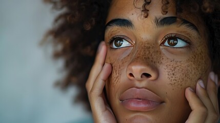 an acne treatment gel on problem areas, discussing targeted solutions for blemish-prone skin