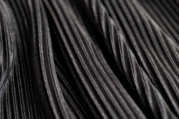 black striped fabric close up