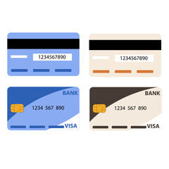 ATM card vector icon design