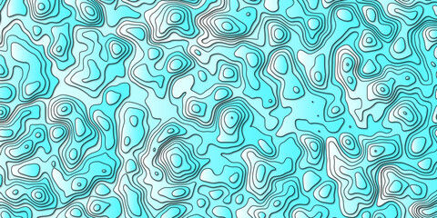 Fototapeta premium Mapping-inspired abstract background with complex swirling contours