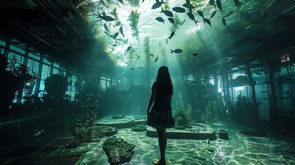 Plunge into the subconscious with a low-angle exploration of underwater landscapes Fuse psychological themes with avant-garde lighting styles to unveil the intricate connections between mind and