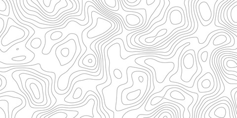Imaginary map pattern created with layered and organic contour lines


