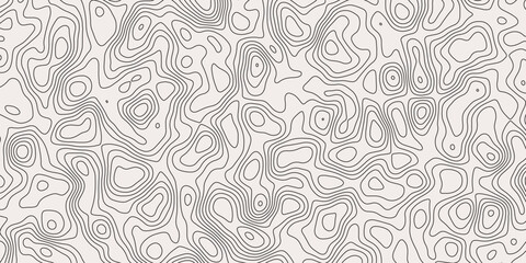 Swirling topographic forms creating a seamless line-based background

