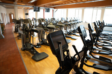 Gym, studio equipment, sport, gym interior