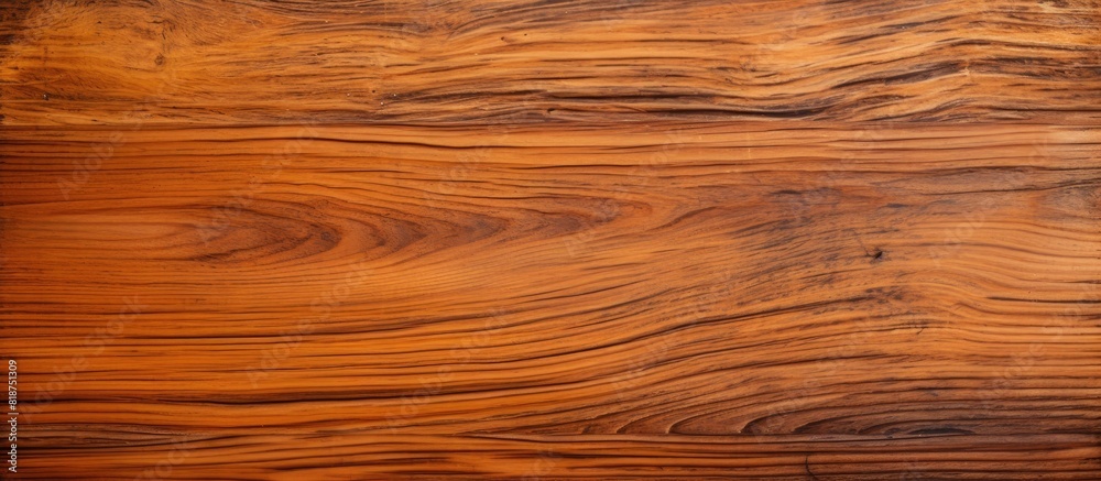 Poster the old brown plank wood has a rough original pattern and texture that can be used as a background f