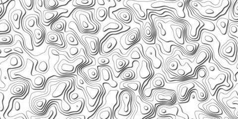 Fototapeta premium Artistic background pattern using generative terrain-style contours