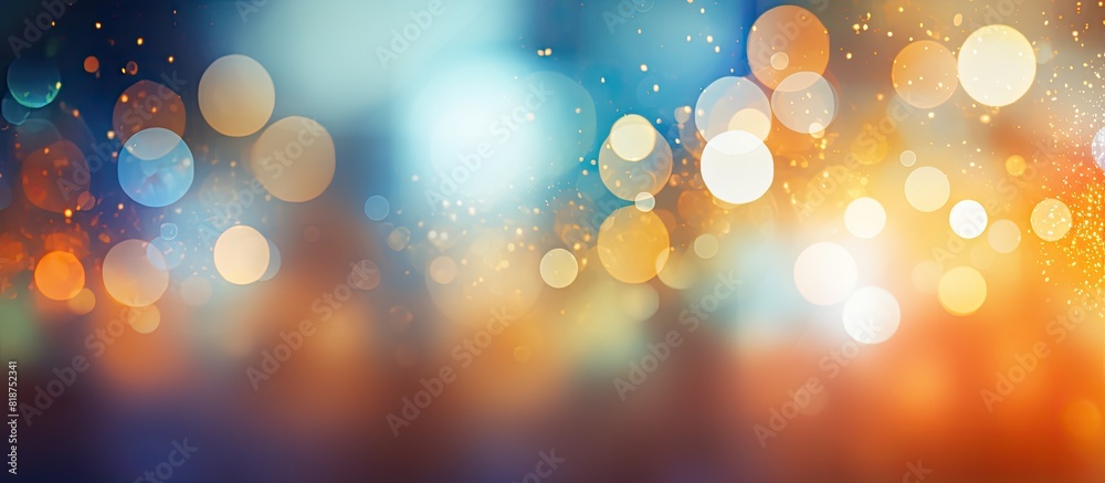 Aufkleber Vibrant bokeh backdrop with copy space image